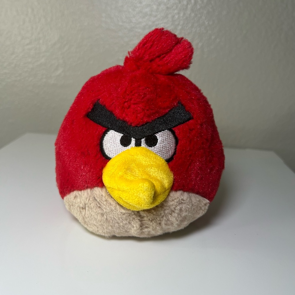 Red Angry Bird Stuffed Animal Toy